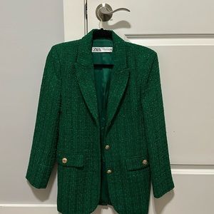 Zara green blazer